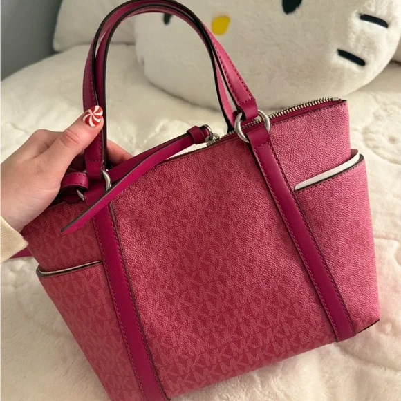 Michael Kors Fuchsia Satchel Bag - Picture 3 of 4
